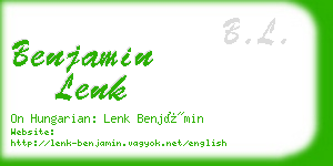 benjamin lenk business card